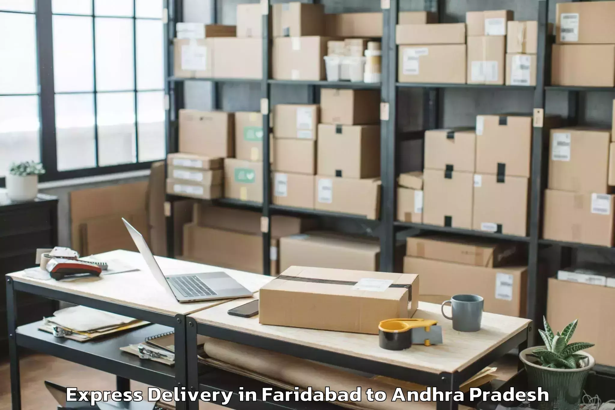 Expert Faridabad to Thotlavalluru Express Delivery